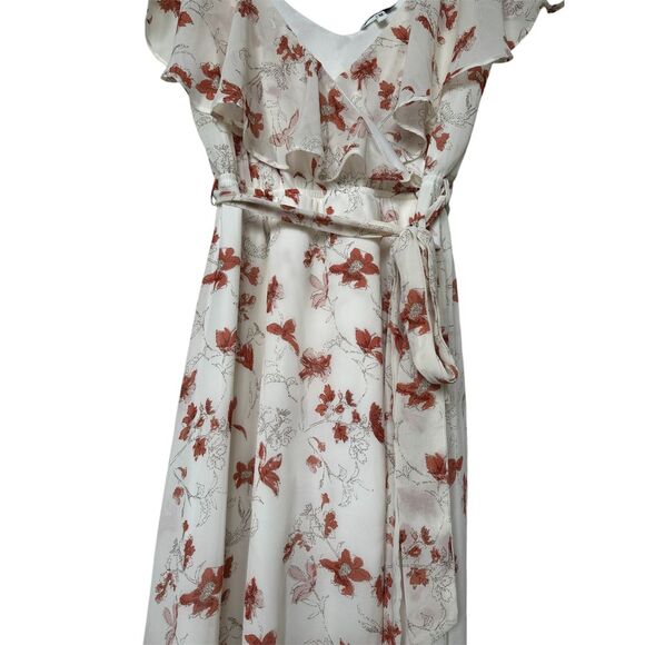 Baltic Born Katya Womens Ruffle Maxi Dress Flutter Sleeve Floral - Picture 5 of 8